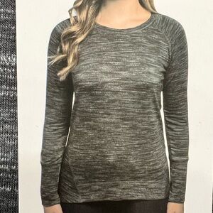 Champion NWT gray top with fancy long ribbed cuffs